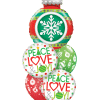 Christmas Ornament Balloon Bouquet