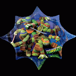 Foil Licensed Shape Teenage Mutant Ninja Turtles