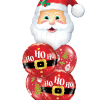 Christmas Santa On his Way Balloon Bouquet